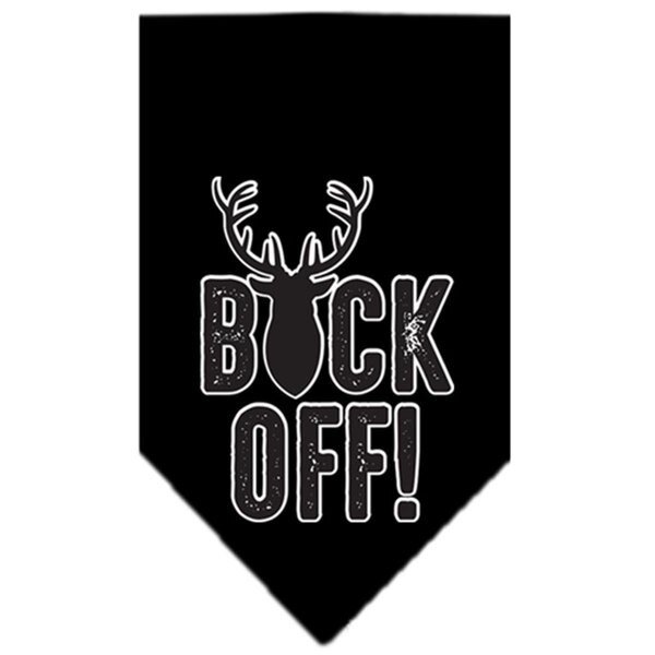 Buck Off Screen Print BandanaBlack Small, Mirage Pet Products, Mfr#: 66-155 SMBK